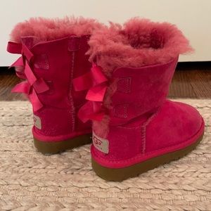 Darling pink girls Ugg boots.